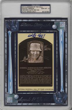 2012 Historic Autographs Legends of the Hall Cut Autographs - [Base] #_WHHE - Whitey Herzog /100 [PSA/DNA Encased]