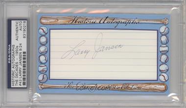 2012 Historic Autographs The Decades - 1950s Edition - Authentic Cut Signatures #43 - Larry Jansen /24 [Cut Signature]