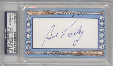 2012 Historic Autographs The Decades - 1950s Edition - Authentic Cut Signatures #95 - Bob Turley /24 [Cut Signature]