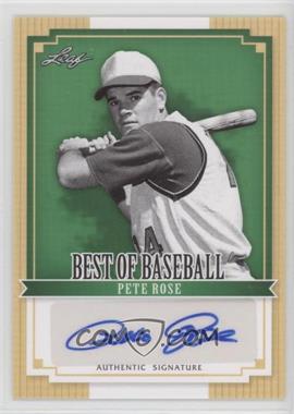 2012 Leaf Best of Baseball - [Base] - Autographs #BA-PR1 - Pete Rose