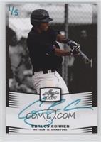 Carlos Correa (Teal Ink /5) [Noted] #/5