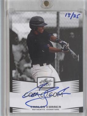 2012 Leaf Draft - Player Edition #_CACO.2 - Carlos Correa (Blue Ink /25)