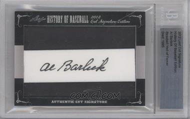 2012 Leaf History of Baseball Cut Signature Edition - [Base] #_ALBA - Al Barlick [Cut Signature]