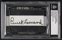 Buck Leonard [Cut Signature]