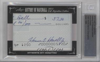 2012 Leaf History of Baseball Cut Signature Edition - [Base] #_DIHO - Dixie Howell [Cut Signature]