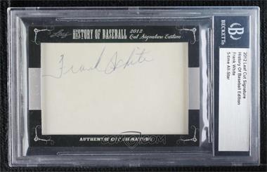 2012 Leaf History of Baseball Cut Signature Edition - [Base] #_FRWH - Frank White [Cut Signature]
