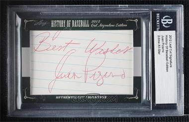 2012 Leaf History of Baseball Cut Signature Edition - [Base] #_JUPI - Juan Pizarro [Cut Signature]