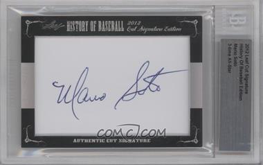 2012 Leaf History of Baseball Cut Signature Edition - [Base] #_MASO - Mario Soto [Cut Signature]