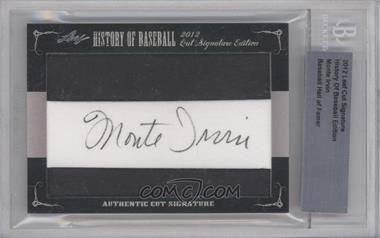 2012 Leaf History of Baseball Cut Signature Edition - [Base] #_MOIR - Monte Irvin [Cut Signature]