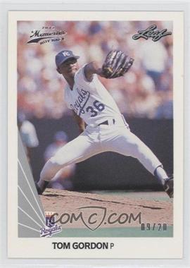 2012 Leaf Memories - 1990 Leaf Buy Back - Silver Foil #14 - Tom Gordon /20