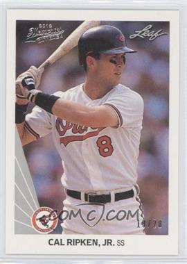 2012 Leaf Memories - 1990 Leaf Buy Back - Silver Foil #197 - Cal Ripken Jr. /20