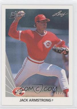 2012 Leaf Memories - 1990 Leaf Buy Back - Silver Foil #374 - Jack Armstrong /20