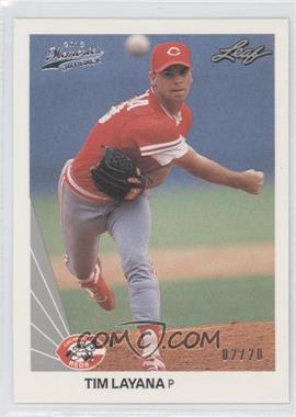 2012 Leaf Memories - 1990 Leaf Buy Back - Silver Foil #410 - Tim Layana /20