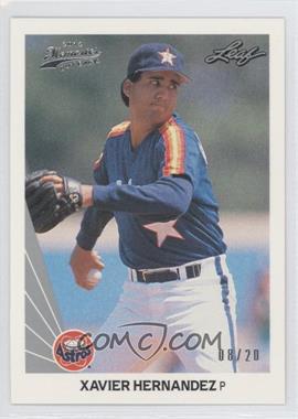 2012 Leaf Memories - 1990 Leaf Buy Back - Silver Foil #517 - Xavier Hernandez /20