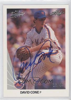 2012 Leaf Memories - 1990 Leaf Buy Back #40 - David Cone /44