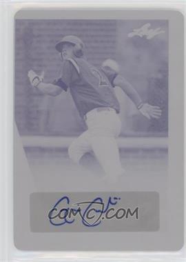 2012 Leaf Memories - Autographs - Printing Plate Magenta #GC1 - Gavin Cecchini /1