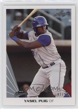 2012 Leaf Memories - [Base] #552 - Yasiel Puig /99