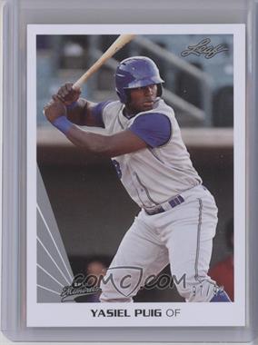 2012 Leaf Memories - [Base] #552 - Yasiel Puig /99