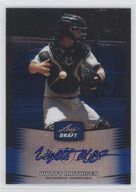 2012 Leaf Metal Draft - [Base] - Blue #BA-WM1 - Wyatt Mathisen /25