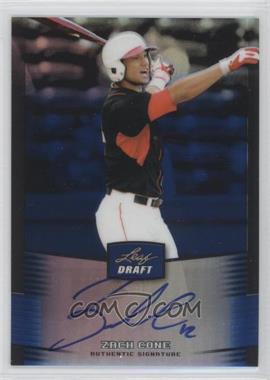 2012 Leaf Metal Draft - [Base] - Blue #BA-ZC1 - Zach Cone /25