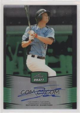 2012 Leaf Metal Draft - [Base] - Green #BA-DD1 - David Dahl /10