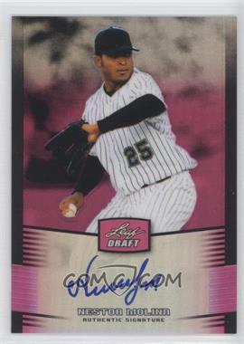 2012 Leaf Metal Draft - [Base] - Pink #BA-NM2 - Nestor Molina /25