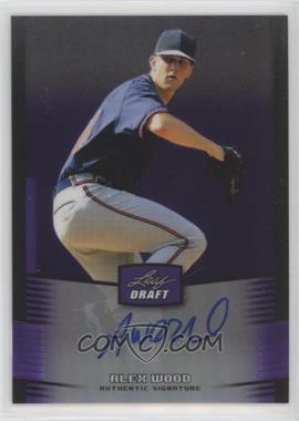 2012 Leaf Metal Draft - [Base] - Purple #BA-AW1 - Alex Wood /25