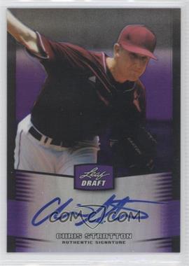 2012 Leaf Metal Draft - [Base] - Purple #BA-CS2 - Chris Stratton /25