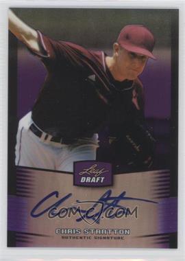 2012 Leaf Metal Draft - [Base] - Purple #BA-CS2 - Chris Stratton /25