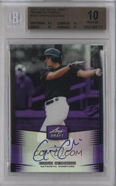 2012 Leaf Metal Draft - [Base] - Purple #BA-GC1 - Gavin Cecchini /25 [BGS 10 PRISTINE]