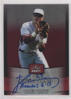 2012 Leaf Metal Draft - [Base] - Red #BA-JR1 - James Ramsey /5