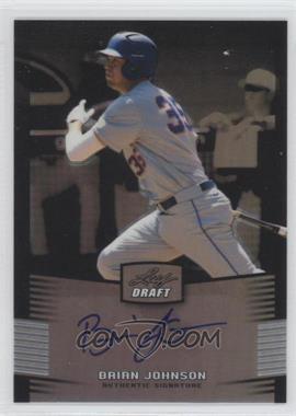 2012 Leaf Metal Draft - [Base] - Silver #BA-BJ1 - Brian Johnson /99