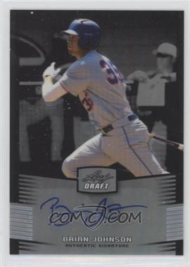 2012 Leaf Metal Draft - [Base] - Silver #BA-BJ1 - Brian Johnson /99