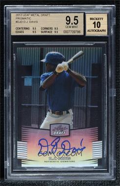 2012 Leaf Metal Draft - [Base] - Silver #BA-DJD - D.J. Davis /99 [BGS 9.5 GEM MINT]