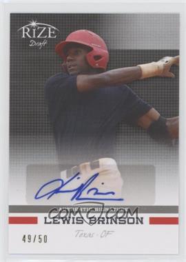 2012 Leaf Rize Draft - [Base] - Black Autographs #13 - Lewis Brinson /50