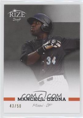 2012 Leaf Rize Draft - [Base] - Black #62 - Marcell Ozuna /50