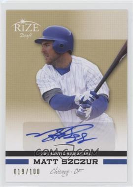 2012 Leaf Rize Draft - [Base] - Gold Autographs #87 - Matt Szczur /100