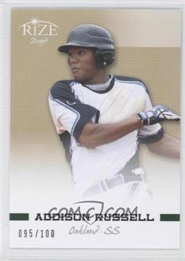 2012 Leaf Rize Draft - [Base] - Gold #74 - Addison Russell /100