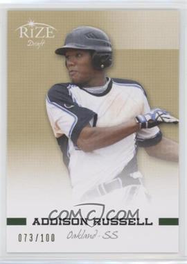 2012 Leaf Rize Draft - [Base] - Gold #74 - Addison Russell /100