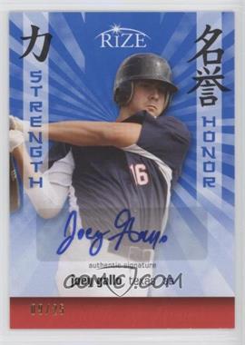 2012 Leaf Rize Draft - Strength and Honor - Blue Autographs #EM-7 - Joey Gallo /25