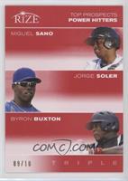 Miguel Sano, Jorge Soler, Byron Buxton #/10