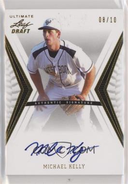 2012 Leaf Ultimate Draft - [Base] - Gold #BA-MK1 - Michael Kelly /10