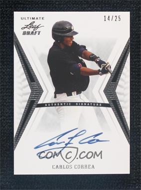 2012 Leaf Ultimate Draft - [Base] - Silver #BA-CC1 - Carlos Correa /25