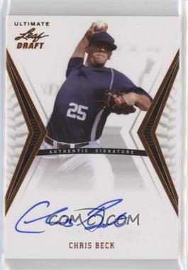 2012 Leaf Ultimate Draft - [Base] #BA-CB1 - Chris Beck