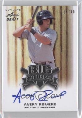 2012 Leaf Ultimate Draft - Big Sticks #BS-AR2 - Avery Romero /40