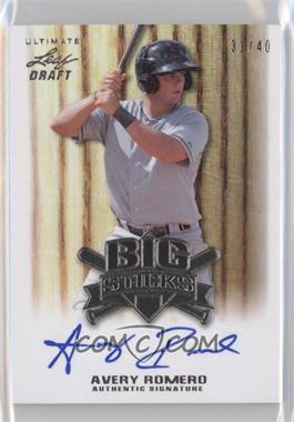 2012 Leaf Ultimate Draft - Big Sticks #BS-AR2 - Avery Romero /40