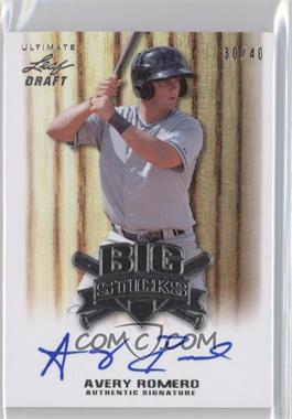 2012 Leaf Ultimate Draft - Big Sticks #BS-AR2 - Avery Romero /40