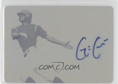 2012 Leaf Ultimate Draft - Heading to the Show - Printing Plate Yellow #HS-GG1 - Gavin Cecchini /1