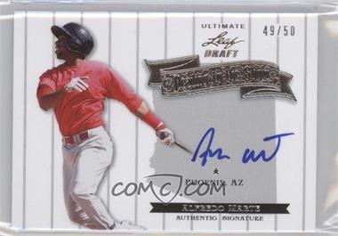 2012 Leaf Ultimate Draft - Heading to the Show #HS-AM1 - Alfredo Marte /50