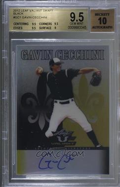 2012 Leaf Valiant - [Base] - Black #VA-GC1 - Gavin Cecchini /5 [BGS 9.5 GEM MINT]